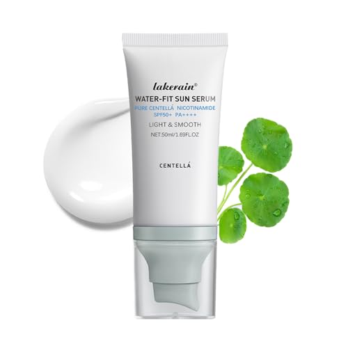 COLOROCK Centella SPF 50 Water-Fit Sunscreen Serum 1.69 Fl Oz - Long-Lasting Face Protection