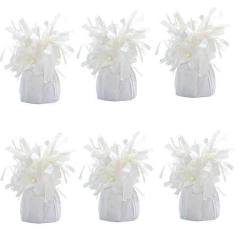 Moretreat Balloon Weights - 6 Pack White Durable Party Decor