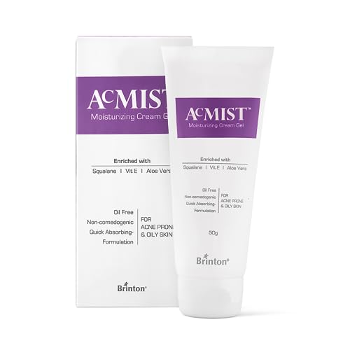 Acmist Moisturizing Cream Gel 1.76oz for Oily & Acne-Prone Skin | Oil-Free, Quick Absorbing, Makeup Friendly
