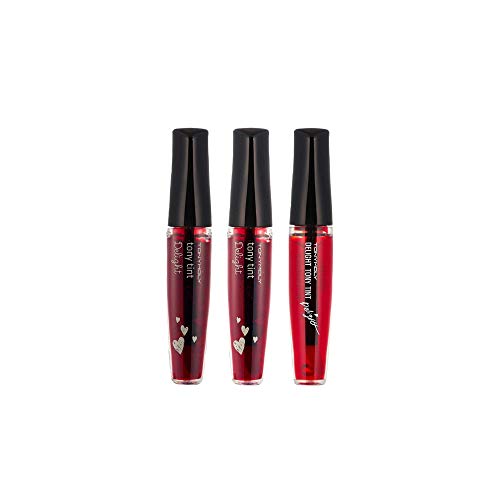 TONYMOLY Delight Tony Lip Tint Set - 3-Pack Korean Moisturizing Lip Stain