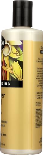 ShiKai Daily Moisturizing Shower Gel - Vanilla, 12oz | Hydrating Aloe Vera & Oatmeal Body Wash for Dry Skin