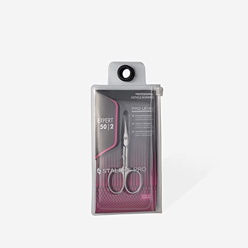 Staleks Pro Expert 50 Cuticle Scissors - Precision Stainless Steel Trimming