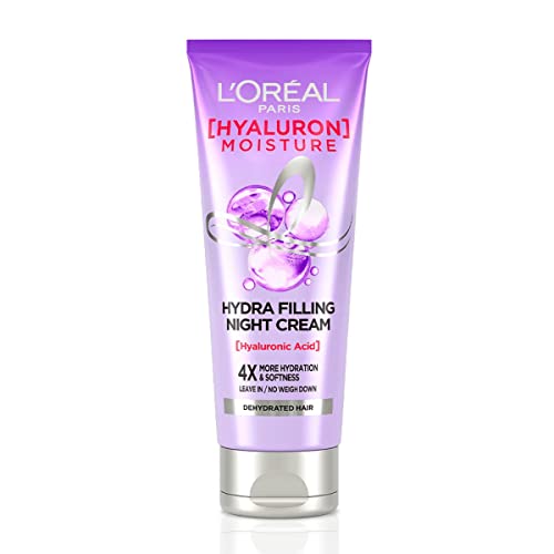L'Oreal Paris Hyaluron Moisture Leave-In Night Cream for Dry Hair 180ml