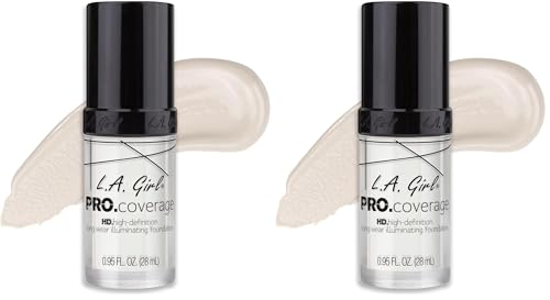 L.A. Girl Pro.Coverage Illuminating Foundation Mixer - White (Pack of 2)