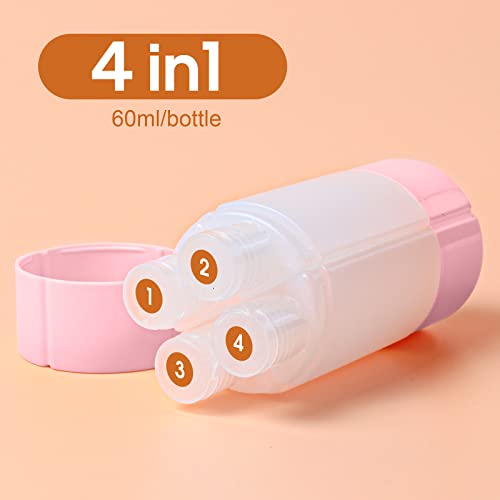 Olatay TSA Approved 4-in-1 Travel Bottle Set - 60ml Leak-Proof