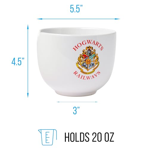 Harry Potter Hogwarts Ramen Bowl with Chopsticks | 20oz Ceramic
