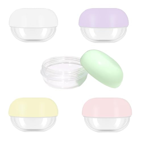Travel Containers Set - 5 Pcs 10ml Jars for Creams & Lotions