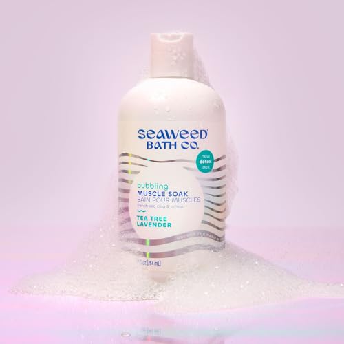 Seaweed Bath Co. Bubbling Muscle Soak - Tea Tree Lavender, 12oz