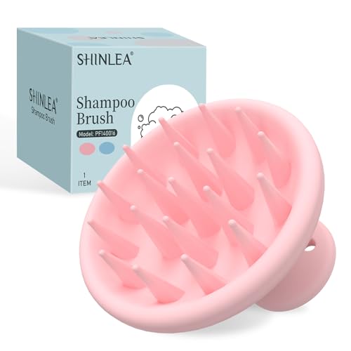 SHINLEA Silicone Scalp Massager & Shampoo Brush for Deep Cleansing