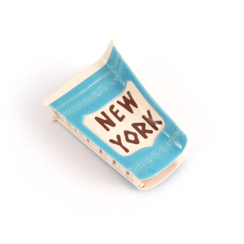 Blue Personalized Hair Claw Clip for Women - Cute Acetate Design