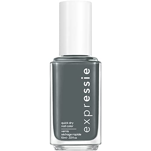 essie Expressie Quick-Dry Nail Polish - Cut To The Chase, 0.33 fl oz, Vegan Gray