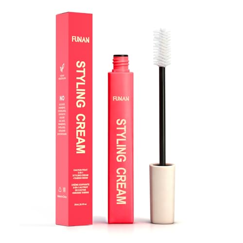 FUNAN 3-in-1 Hair Styling Cream with Taming Wand for Flyaways & Frizz Control - 0.6 oz