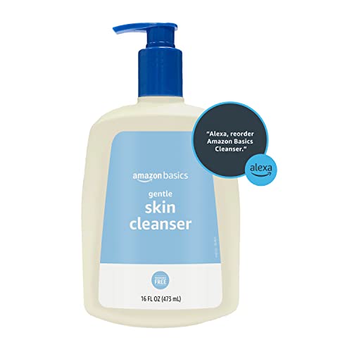 Amazon Basics Gentle Face Cleanser 16 Fl Oz (Pack of 2) - Unscented