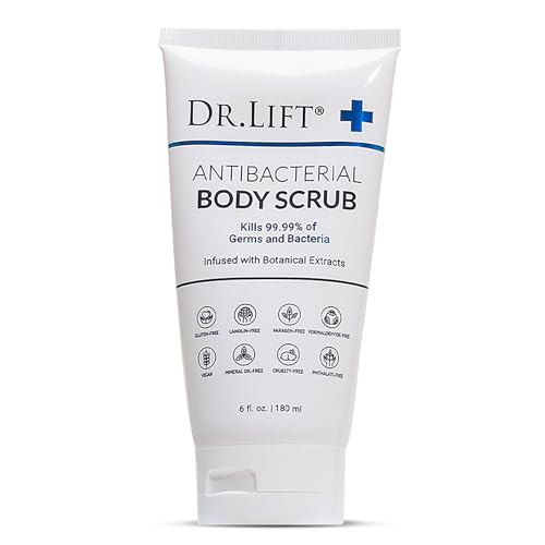 DR. LIFT Antibacterial Body Scrub with Lavender & Vitamins - 6 Fl Oz