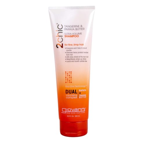 GIOVANNI 2chic Ultra-Volume Shampoo with Tangerine & Papaya Butter – 8.5 oz