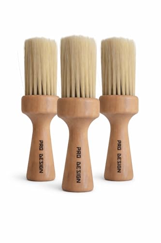 Pro Design Professional Barber Neck Duster Brush - 3 Pack with Soft Bristles