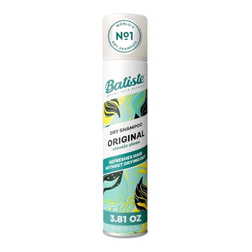 Batiste Original Dry Shampoo Pack of 2 - Classic Clean Scent, 3.81 oz