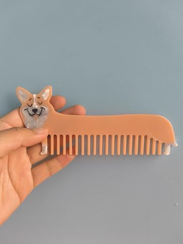 Generic Cute Corgi Animal Hair Comb for Girls - Detangles & Smooths - Variation: Corgi