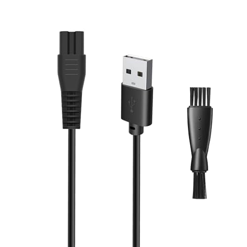 5V USB Charger for PRITECH Hair Trimmer PR-2888 with Cleaning Brush