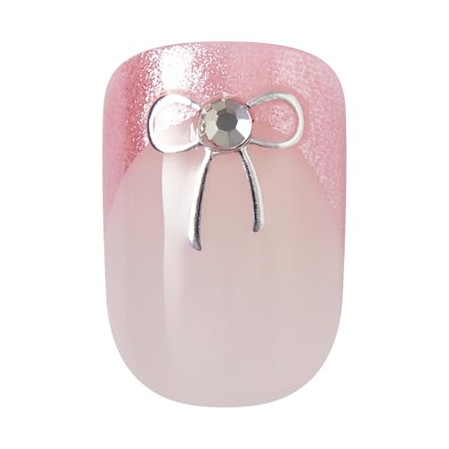 imPRESS Kiss Impress No Glue Mani Press On Nails Soft Petals Pink Short Squoval