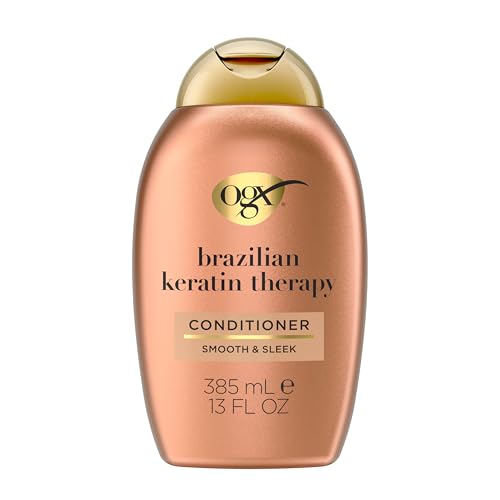 OGX Ever Straightening + Brazilian Keratin Conditioner 13 Fl Oz - Smoothing & Hydrating