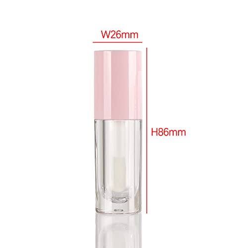 COSIDEA 14pcs Pink 6ml Lip Gloss Tubes with Big Wand for DIY