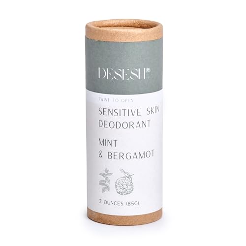Natural Sensitive Deodorant - Mint & Bergamot | Aluminum Free, Plastic Free