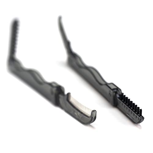 Iconikal Folding Pocket Eyebrow Brush & Comb Tool - 6-Pack