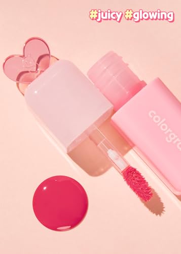 COLORGRAM Juicy Drop Tint 01 Berry Amazing - Buildable Lip Gloss & Stain