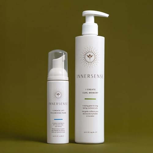 INNERSENSE - Curl Enhance Duo with I Create Curl Memory (10 oz) + I Create Lift (2.37 oz) | Shape, Define, Enhance Strands | For Women & Men, Non-Toxic, Cruelty-Free, Clean Haircare