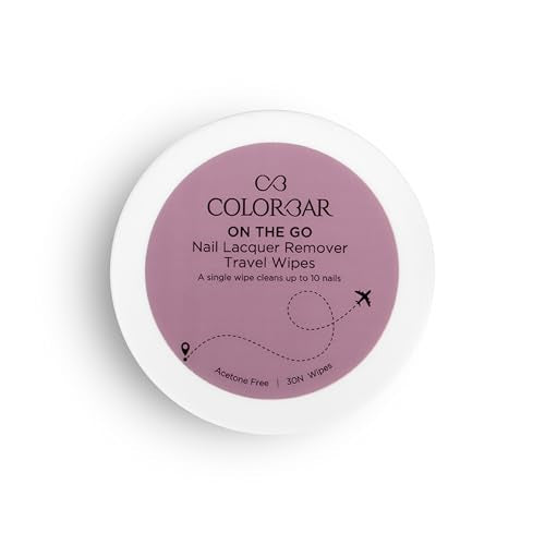 Colorbar On the Go Nail Polish Remover Wipes Rainbow Bouquet 30 pcs Vegan & Biodegradable