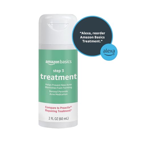 Amazon Basics Acne Treatment System with 2.5% Benzoyl Peroxide - 2 oz