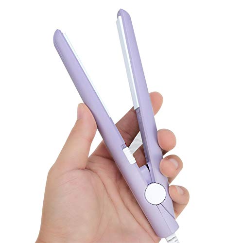 Mini Ceramic Hair Curler & Straightener - 2 in 1 Travel Flat Iron
