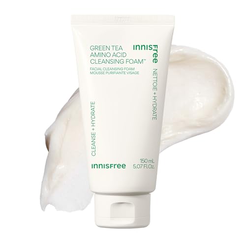 Innisfree Green Tea Amino Acid Cleansing Foam 5.07 oz Sulfate-Free Face Wash