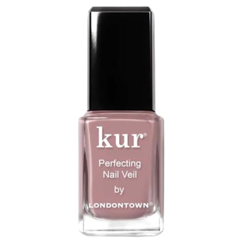 LONDONTOWN Violet Mauve Perfecting Nail Veil - Sheer Tint & Strengthener, 0.4 Fl Oz