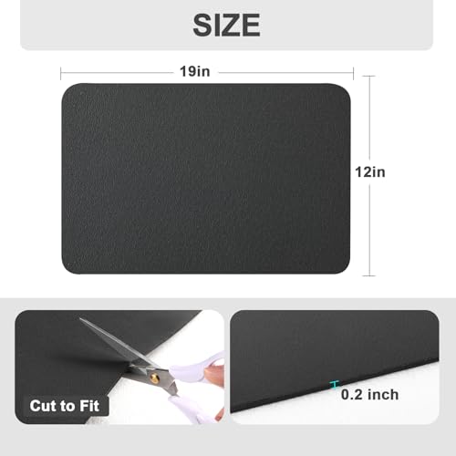 Ecotrim Absorbent Coffee Mat - 12" x 19" Non-Slip Rubber Backing