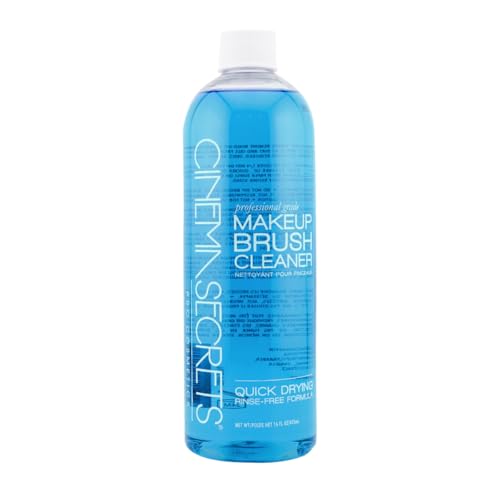 Cinema Secrets Original Blue Vanilla Makeup Brush Cleaner Solution - Professional Cleanser for Makeup Brushes - Quick-Drying, Rinse-Free Formula - Removes Stubborn Waterproof Make Up