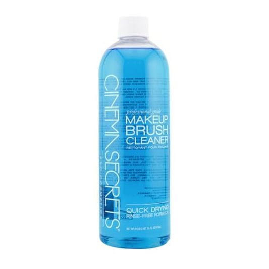 Cinema Secrets Original Blue Vanilla Makeup Brush Cleaner Solution - Professional Cleanser for Makeup Brushes - Quick-Drying, Rinse-Free Formula - Removes Stubborn Waterproof Make Up