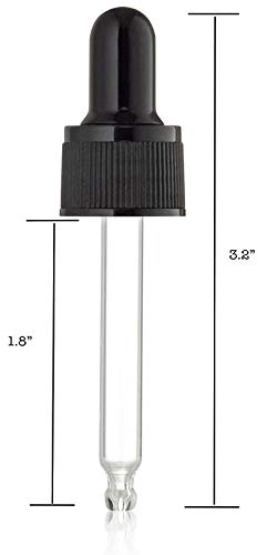 15ml Glass Eye Droppers for Essential Oils - Leak-Proof & Reusable