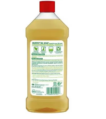 Murphy Oil Soap Wood Cleaner, Original Formula - 16 fl oz (Pack of 5)
