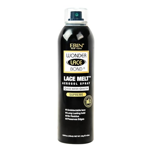 EBIN NEW YORK Wonder Lace Bond Melt Aerosol Spray, Extra Firm Hold, 6.08 Oz