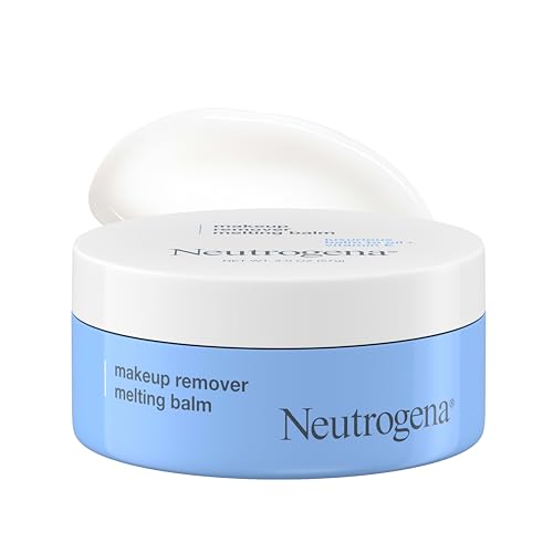 Neutrogena Makeup Remover Melting Balm with Vitamin E, Nourishing and Gentle on Skin, Works on Lips, Face, and Eyes, Solid to Oil for Quick Removal, Fragrance-Free, Travel-Friendly, 2 oz