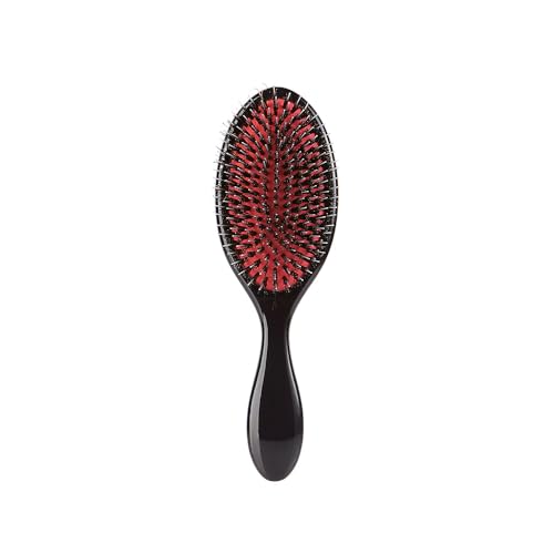 GlamorDove Boar Bristle Hair Extension Brush for Smoothing & Detangling
