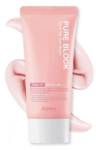 A'PIEU Pure Block Tone-Up Sunscreen SPF 50+ - 50ml Korean Makeup Primer