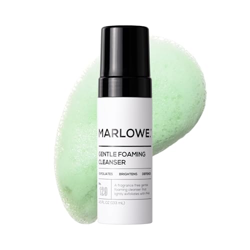 Marlowe Gentle Foaming Facial Cleanser for Men - Exfoliating & Brightening 4.5oz