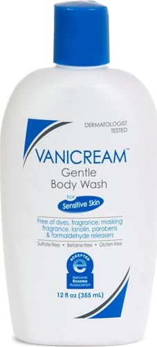 Vanicream Gentle Body Wash for Sensitive Skin, pH-Balanced, 12 Fl Oz