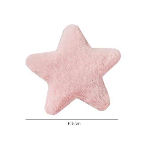 Yellow Star Hairpins - 4 Pcs Soft Anti-Slip Bangs Clips