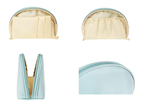 Kososuru Sky Blue Waterproof Nylon Small Makeup Bag for Travel & Purse
