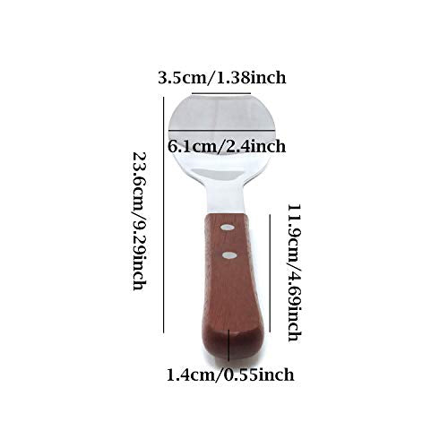 Honbay Stainless Steel Ice Cream Scoop with Wooden Handle