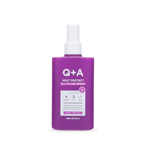 Q+A Heat Protect All-In-One Hair Spray - Strengthening & Anti-Frizz (150ml)